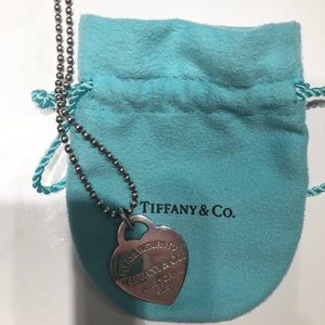 Return to Tiffany Large Heart Tag Charm Necklace